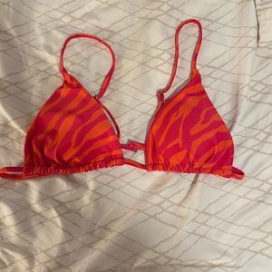 Zebra print bikini top